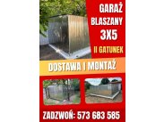 Garaż blaszany 3x5 II gatunek jednospadowy dostawa + monta...