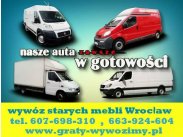 Wywóz starych mebli Wrocław,opróżnianie mieszkań,piwnic...