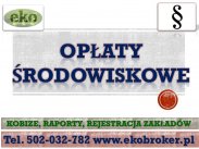 Opłaty środowiskowe, tel. 502-032-782. za paliwa, spal...